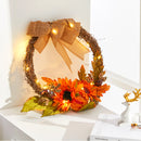 Autumn Sunflower Wreath with Lighted