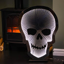Light up Halloween Skull Infinity Decoration with Warm White LEDs