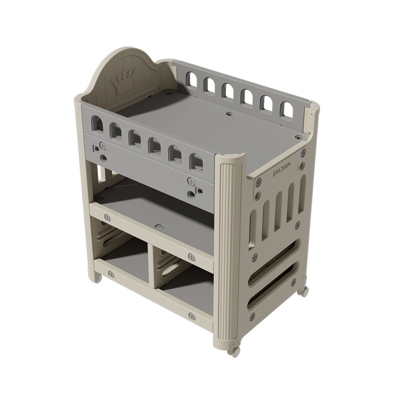 Kidkid Mobile Baby Changing Table with 4 Drawers and Storage Shelf