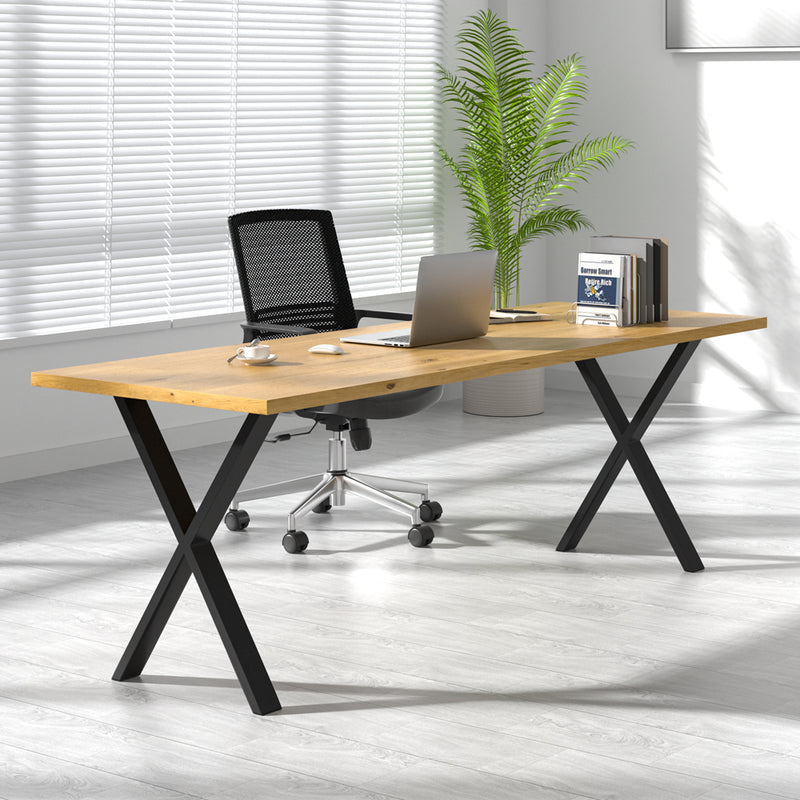 Cottonfy UK Set of 2 Metal X-Shaped Legs for Tables Desks DIY