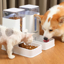 Livingandhome 2Pcs Automatic Pet Feeder And Water Dispenser Set