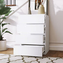 HOMCOM Bedroom Chest of Drawers, 4 Drawers Dresser, Drawer Unit