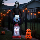 Lifeideas 8.9ft Halloween Inflatable Grim Reaper with LED Lights