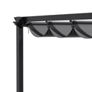 Breeins Outdoor Lean To Retractable Pergola With Canopy