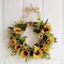 Lifeideas Artificial Sunflower Wreath Hanging Garland for Wedding Decoration