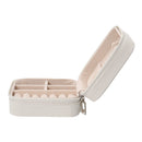 Sheonly Portable Small Faux Leather Jewellery Box