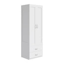 Livingandhome Modern 2-Door Wardrobe