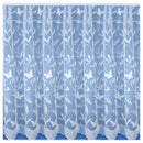 Hawaii Lace Floral White Net Cut Panel with Butterflies