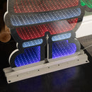 74cm Infinity Light up Standing Santa Christmas Decoration with Multi-Coloured LEDs on Metal Base