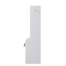 Livingandhome White Slim Storage Shelving Unit with Lockable Drawer