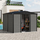 8*7FT/10*8FT Outdoor Metal Garden Storage Shed