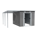 Breeins 6 x 9FT Metal Garden Storage Shed with Sliding Door