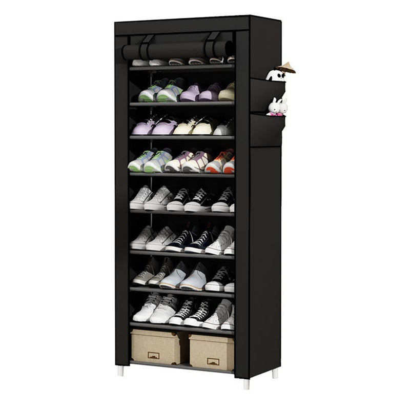 Lifeideas 10-Tier Shoe Cabinet with Roll-Up Door