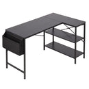 Livingandhome L-Shaped Office Desk with Storage