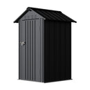 Breeins 4x4 FT Metal Apex Roof Garden Tool Storage Shed
