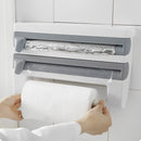 Lifeideas Kitchen Cling Film Foil Roll Dispenser with Slide Cutters