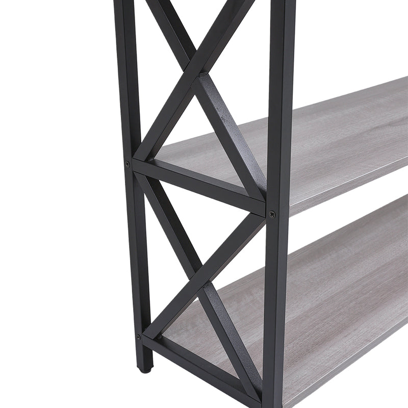 Livingandhome Narrow Wooden Console Table with Drawers