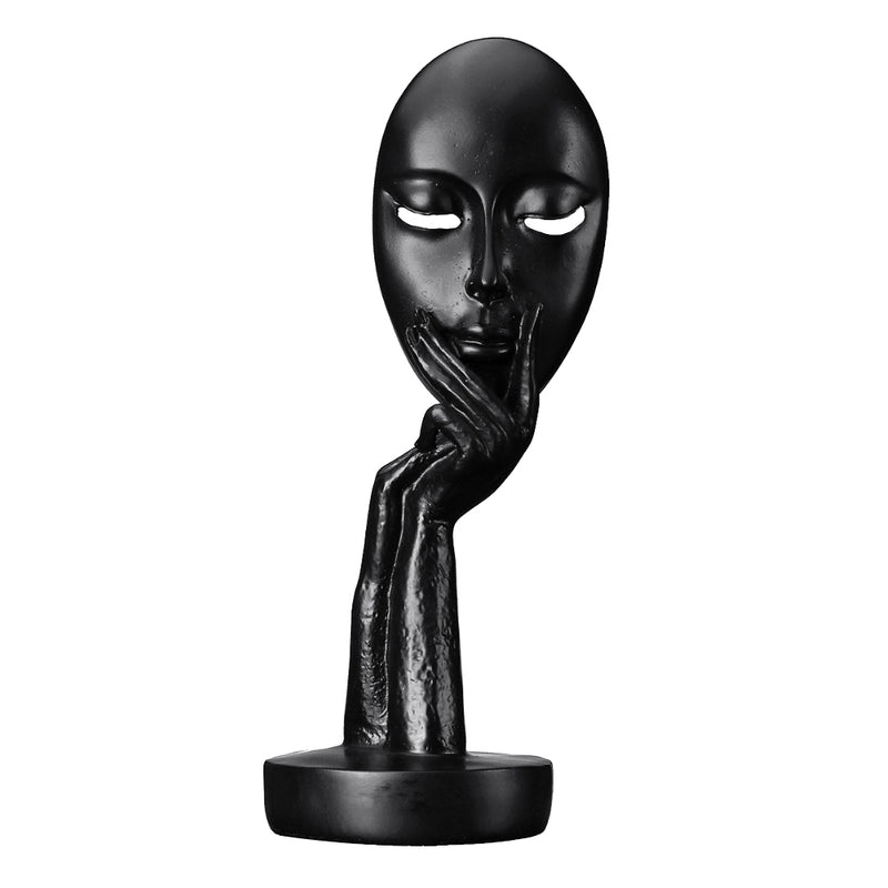 Lifeideas Abstract Resin Woman Face Statue Home Decoration