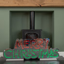 1m Light up Merry Christmas Infinity Light Decoration with Red and Green LEDs