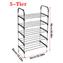 Livingandhome 5-Tier Stackable Shoe Rack Organizer