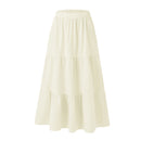 A-line Swing Pleated Midi Skirt