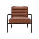 Livingandhome PU Leather Upholstered Accent Chair