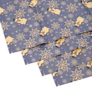 Lifeideas 10pcs Christmas Rustic Kraft Wrapping Paper Sheets