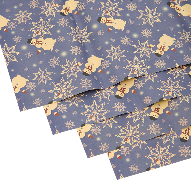 Lifeideas 10pcs Christmas Rustic Kraft Wrapping Paper Sheets