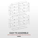 HOMCOM CD Storage Unit DVD Tower Blu-ray Storage Shelf For Office