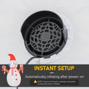 HOMCOM Rotating Christmas Inflatable Snowman,