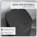 HOMCOM 20L Kitchen Pedal Bin, Metal Rubbish Bin With Soft-close Lid