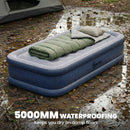 Outsunny Inflatable Mattress, Air Bed With Built-in Pump, Grey