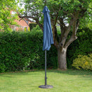 Samuel Alexander 2.7m Havana Garden Patio Parasol with Crank Handle in Blue