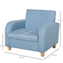 HOMCOM Children's Armchair - Blue