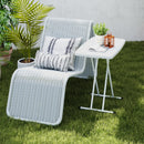 Outsunny Folding Coffee Table, Height Adjustable Bistro Table
