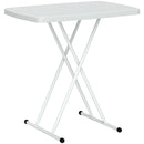 Outsunny Folding Coffee Table, Height Adjustable Bistro Table