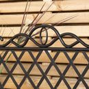 27cm x 47cm Plastic Garden Border Fence Edging with Lattice Design