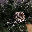 Premier Christmas Rocky Mountain Garland 2.7m  Snow Flocked with Cones