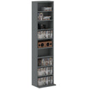 HOMCOM 260 CD Storage Unit 120 DVD Storage Tower with 9 Compartments