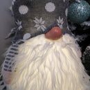 56cm Battery Operated Light Up Christmas Standing Gonk Decoration in Grey