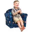 HOMCOM Children's Planet-Themed Armchair - Blue