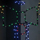 1.2m x 90cm Light up FlexiBright Gingerbread Man Decoration with 456 Twinkling Multi-Coloured LEDs