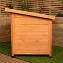 82cm x 1.16m Large Outdoor Garden Wooden Dog House Kennel with Window