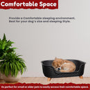 77cm x 58cm Black Plastic Raised Pet Basket with Legs