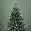 5ft (1.5m) Tall Rocky Mountain Pine Christmas Tree with 526 Snow Tipped Branches & Pinecones