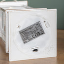 29cm Battery Powered Light up Antique Lantern Christmas Water Spinner with Snowy Mouse Scene