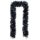 2m x 15cm Chunky & Fine Mix Christmas Tinsel Garland in Matt Graphite