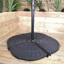 14kg Black Hanging Banana Cantilever Garden Parasol Base Weight