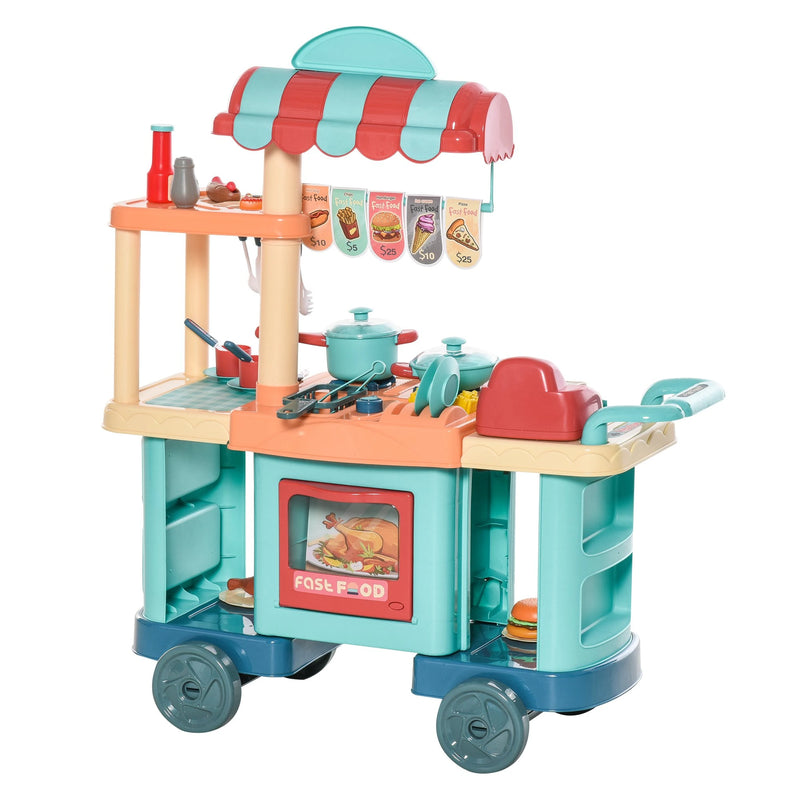 HOMCOM  Pretend  play cart