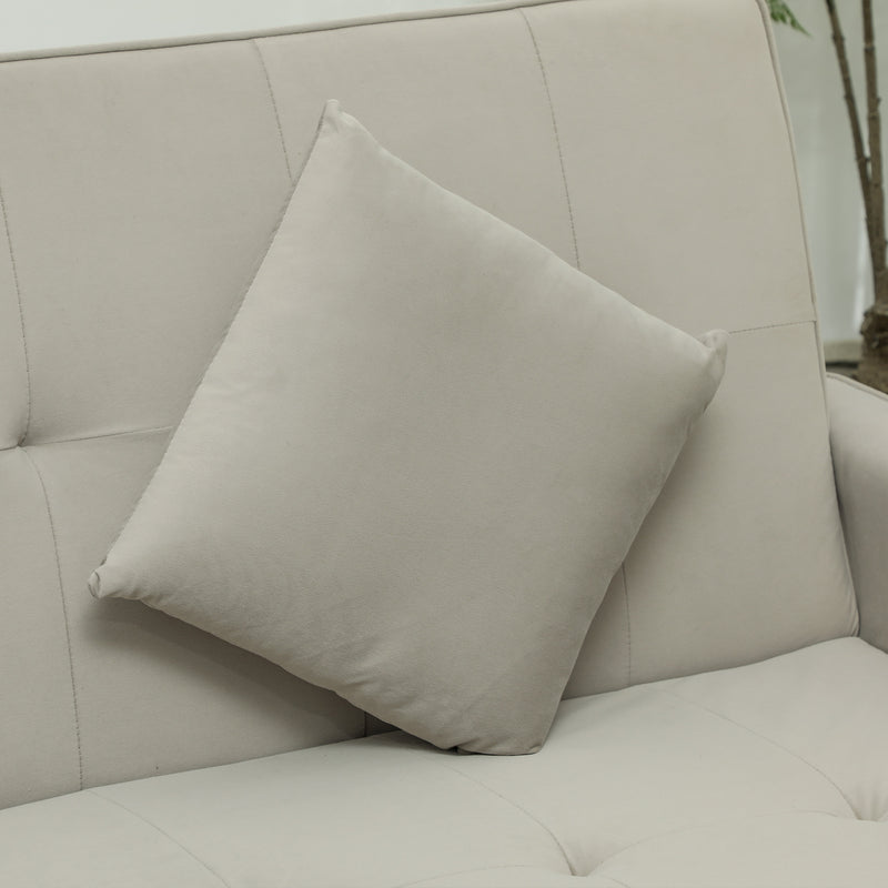 HOMCOM Reversible L-Shaped Sectional Sofa Bed with Cushions